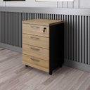 Ver imagem 1 de Gaveteiro 4 Gavetas com Chave Espresso Móveis