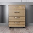 Ver imagem 2 de Gaveteiro 4 Gavetas com Chave Espresso Móveis