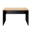 Ver imagem 2 de Mesa Escritório Diretor 120cm Tampo com Pé Painel Amadeirado Claro e Preto Yescasa Marrom