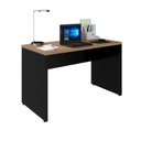 Ver imagem 5 de Mesa Escritório Diretor 120cm Tampo com Pé Painel Amadeirado Claro e Preto Yescasa Marrom