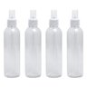 4 Frasco Spray Borrifador 250ml Cilíndrico Alto C/ Tampa - 1