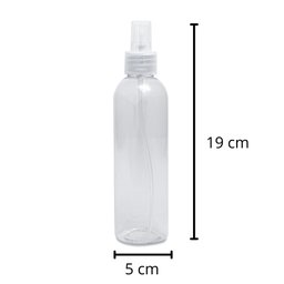 4 Frasco Spray Borrifador 250ml Cilíndrico Alto C/ Tampa - 3