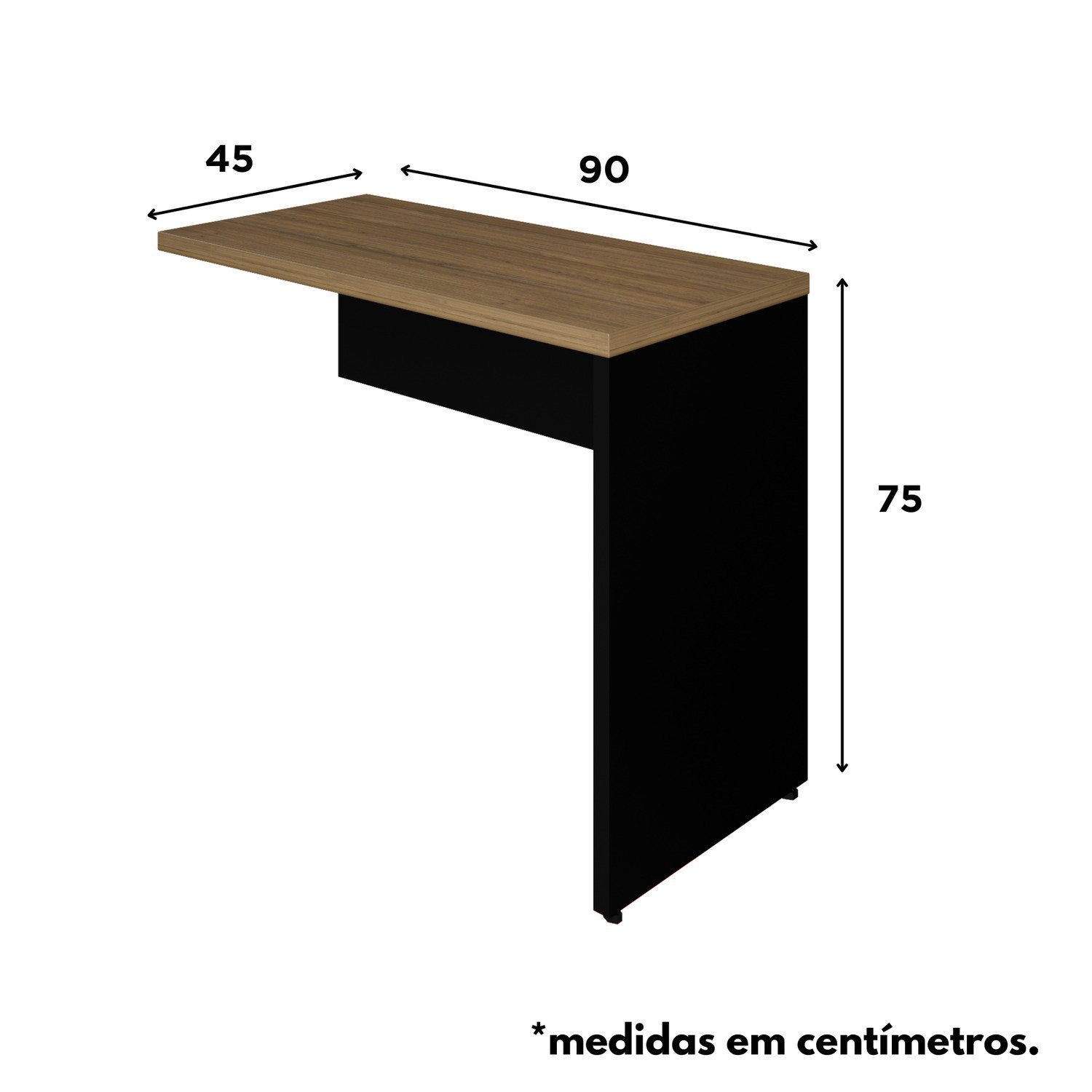 Mesa Retangular Acoplar Pé Painel Espresso Móveis - 10