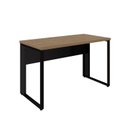 Ver imagem 6 de Mesa Escritório Diretor 120cm Tampo Com Pé Quadro Amadeirado E Preto Yescasa