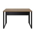 Ver imagem 2 de Mesa Escritório Diretor 120cm Tampo Com Pé Quadro Amadeirado E Preto Yescasa