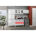 Ver imagem 2 de Cozinha Compacta Topazio C/ 11 Portas ( 3 C/ Vidro ) Branco - Telasul
