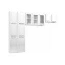 Ver imagem 1 de Cozinha Compacta Topazio C/ 11 Portas ( 3 C/ Vidro ) Branco - Telasul