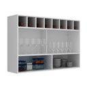 Ver imagem 4 de Armário Aéreo de Cozinha 120cm 1 Porta Basculante C/vidro 100% Mdf Phoenix Móvel na Caixa