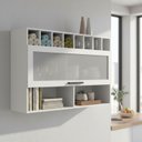 Ver imagem 1 de Armário Aéreo de Cozinha 120cm 1 Porta Basculante C/vidro 100% Mdf Phoenix Móvel na Caixa