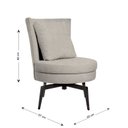 Ver imagem 3 de Poltrona Lynn Giratória