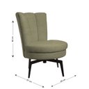 Ver imagem 3 de Poltrona Flor Giratória 82cm 67cm X 65cm Verde Oliva