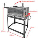Ver imagem 3 de Forno de Pizza Industrial à Gás com Infravermelho 80x60cm - MR Fogões