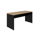Ver imagem 4 de Mesa Escritório Diretor Retangular 150cm Pé Painel Amadeirado e Preto Yescasa Marrom
