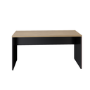 Ver imagem 2 de Mesa Escritório Diretor Retangular 150cm Pé Painel Amadeirado e Preto Yescasa Marrom