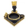 Incensário Vareta Egípcio Rei Egípcio com Porta Velas Preto - 1