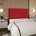 Ver imagem 2 de Cabeceira Cama Box Organica Casal 140cm Luna Suede C/frame Vermelho