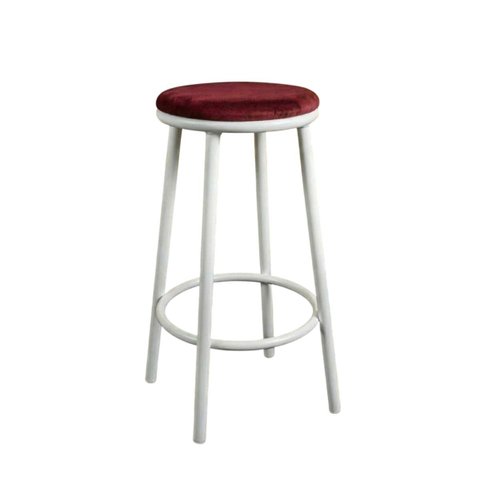 Banqueta Alta Redonda Cozinha Gourmet Luna:bordô