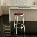 Ver imagem 2 de Banqueta Alta Redonda Cozinha Gourmet Luna:bordô