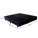 Ver imagem 3 de Cama Box Casal 138 Bipartido Tecido Sintético Preto com Colchão Polônia Bello Box - D28 65x138x188