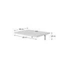 Ver imagem 3 de Suporte para Cozinha Fit 60cm para Microondas Yescasa Branco