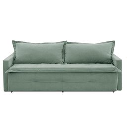 Sofá sem Caixa Retrátil e Reclinável 1,65m com Molas Maira Boucle Menta Rover & Beato - 5