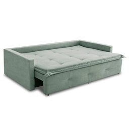 Sofá sem Caixa Retrátil e Reclinável 1,65m com Molas Maira Boucle Menta Rover & Beato - 4