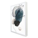 Ver imagem 2 de Quadro Decorativo Abstrato Rupestre em Moldura Caixa TaColado Moldura Trad 1cm Preta sem Vidro 30 x