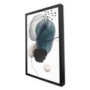 Ver imagem 3 de Quadro Decorativo Abstrato Rupestre em Moldura Caixa TaColado Moldura Trad 1cm Preta sem Vidro 30 x
