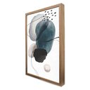 Ver imagem 4 de Quadro Decorativo Abstrato Rupestre em Moldura Caixa TaColado Moldura Trad 1cm Preta sem Vidro 30 x