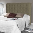 Ver imagem 2 de Cabeceira Estofada Cama Box Casal King Louise 195cm Suede Bege Escuro - Desk Design