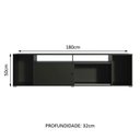 Ver imagem 3 de Rack para TV até 65 Polegadas Madesa Cancun Preto Cor:Preto