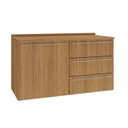 Ver imagem 3 de Balcão para Cozinha Fit 120cm com Tampo Marrom/Larnaca