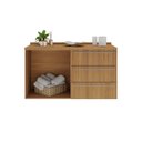 Ver imagem 2 de Balcão para Cozinha Fit 120cm com Tampo Marrom/Larnaca