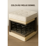 Colchão Molas Bonnel 88x188x24 - Lateral Marrom Premium - 2