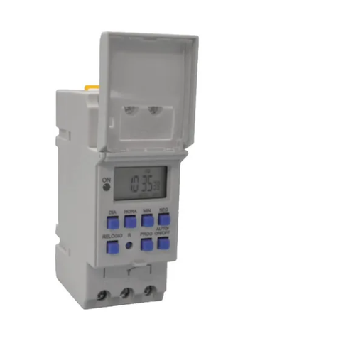 Temporizador Timer Digital Fixação Trilho Din 220v Exatron
