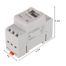 Temporizador Timer Digital Fixação Trilho Din 220v Exatron - 5