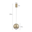 Ver imagem 5 de Lustre Pendente Nordecor Muna 2701 Dourado Fosco Led Bivolt Dourado Fosco 2701