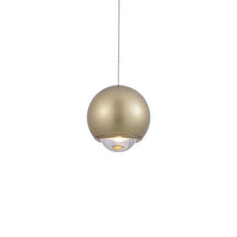 Lustre Pendente Nordecor Muna 2701 Dourado Fosco Led Bivolt Dourado Fosco 2701