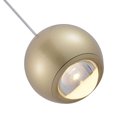 Ver imagem 2 de Lustre Pendente Nordecor Muna 2701 Dourado Fosco Led Bivolt Dourado Fosco 2701