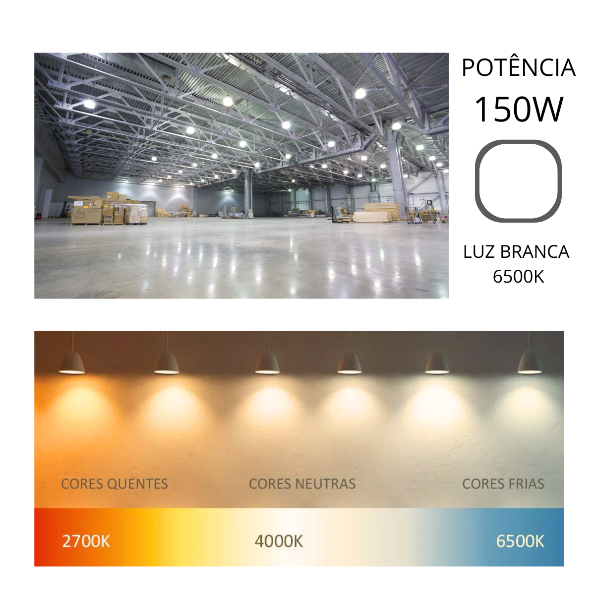 Lampada Bulbo Galaxy 6500k E40 150w - 2
