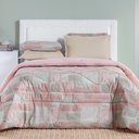 Ver imagem 1 de Edredom Maggy Dupla Face King 1 Peça Percale 200 Fios Estampado Quadri Rosa 80% Algodão - 20% Poli