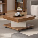 Ver imagem 3 de Mesa de Centro Saara Cinamomo/off White - Pnr Móveis