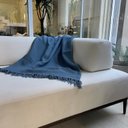 Ver imagem 4 de Manta para Sofá 001486/ 0004 100% Algodão 1,20 X 1,50 Naturalle São João