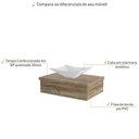 Ver imagem 4 de Conjunto Bancada C-cuba L38 Metrópole 600 Branco Chess Carvalho