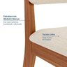 Conjunto Sala de Jantar 1 Mesa Tangará 160cm 6 Cadeiras Estofadas Miriti Cabecasa Madeiramadeira - 8