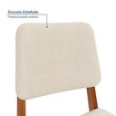 Ver imagem 7 de Conjunto Sala de Jantar 1 Mesa Tangará 160cm 6 Cadeiras Estofadas Miriti CabeCasa MadeiraOriginals