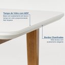 Ver imagem 6 de Conjunto Sala de Jantar 1 Mesa Tangará 180cm 6 Cadeiras Estofadas Miriti CabeCasa MadeiraOriginals Bege/Off White/Creme