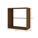 Ver imagem 3 de Armário Aéreo Fit 60cm sem Porta e com Prateleira de Vidro