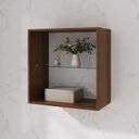 Ver imagem 1 de Armário Aéreo Fit 60cm sem Porta e com Prateleira de Vidro