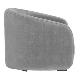 Poltrona Decorativa Julia Suede Cinza - Lm Decor - 3